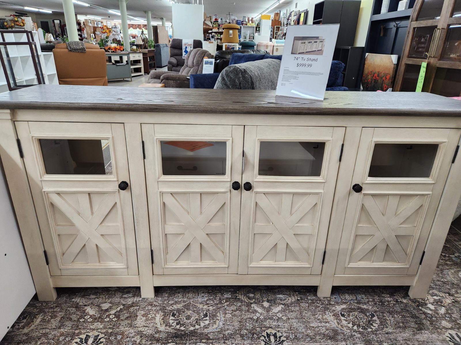74" TV stand