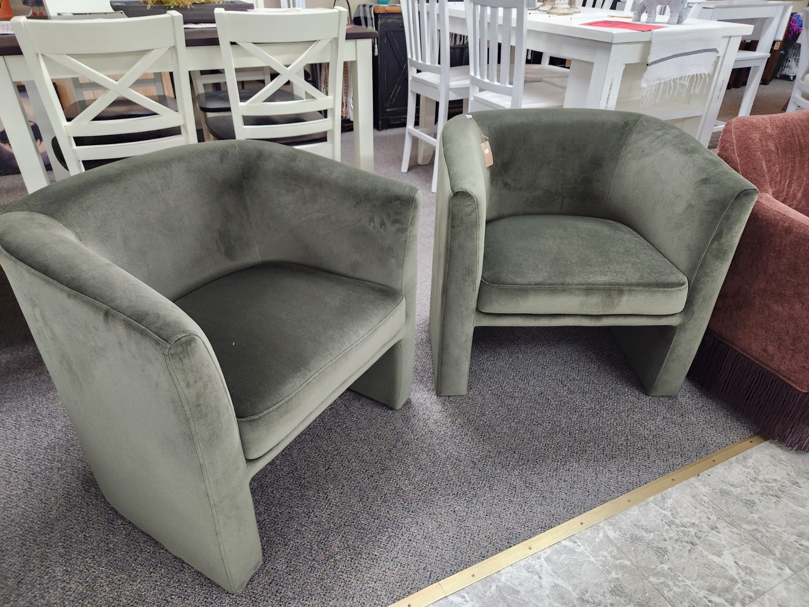 Green Velvet Accent Chair